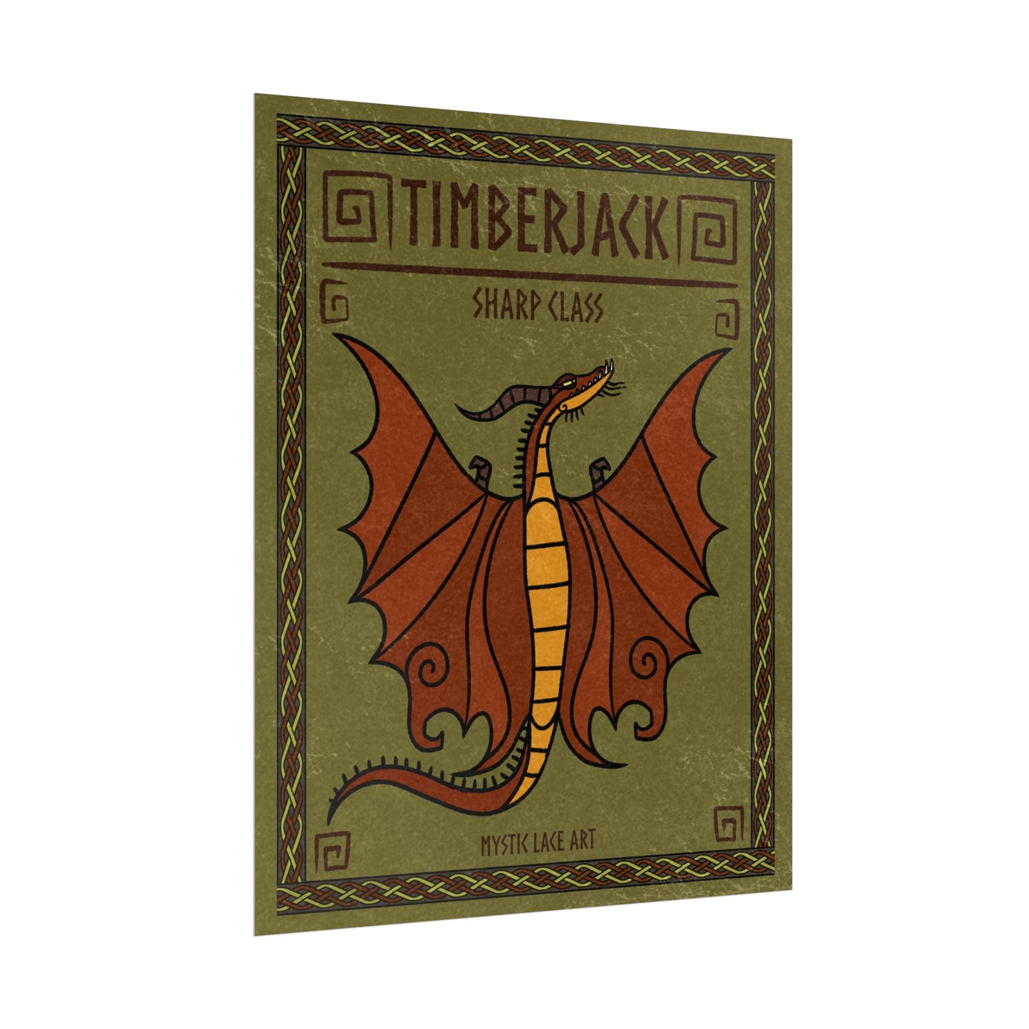 Timberjack Dragon HTTYD Inspired Stylized Poster