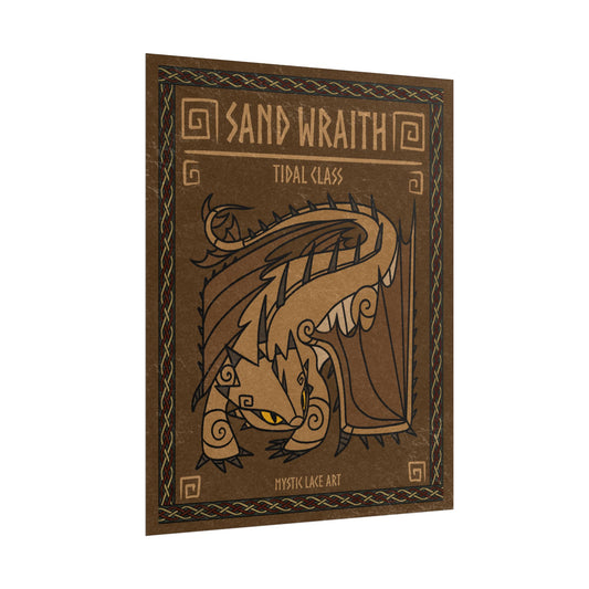 Sand Wraith Dragon HTTYD Inspired Stylized Poster