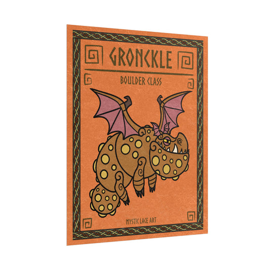 Gronckle Meatlug Dragon HTTYD Inspired Stylized Poster
