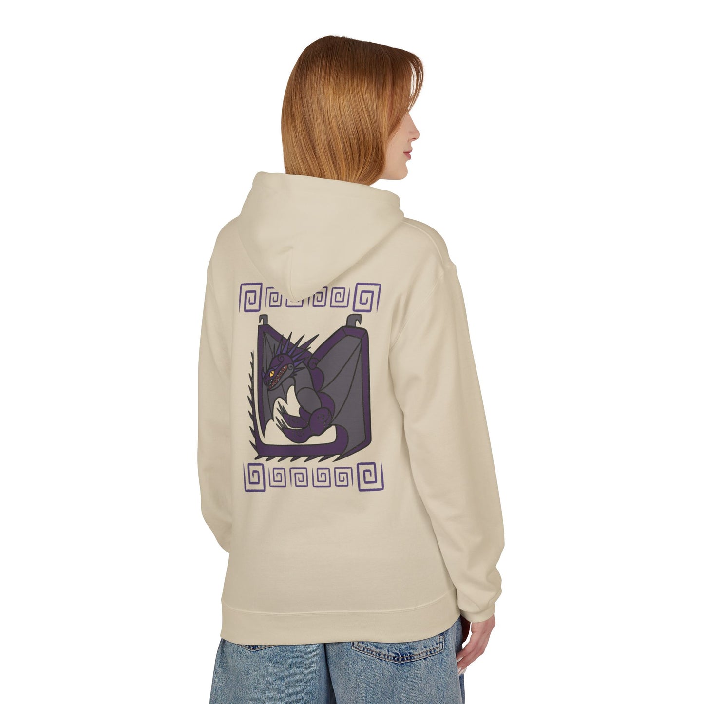 The Skrill Purple Spiral HTTYD Inspired Hoodie Midweight Sweatshirt