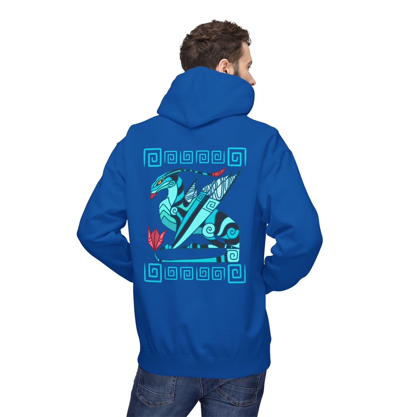 Ikran Mountain Banshee Avatar Spiral Inspired Teal Hoodie Midweight Sweatshirt