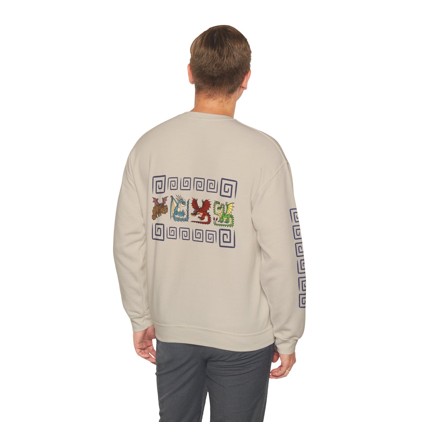 Black Dragon Toothless Crewneck Sweatshirt, Hookfang, Stormfly, Meatlug, Barf and Belch