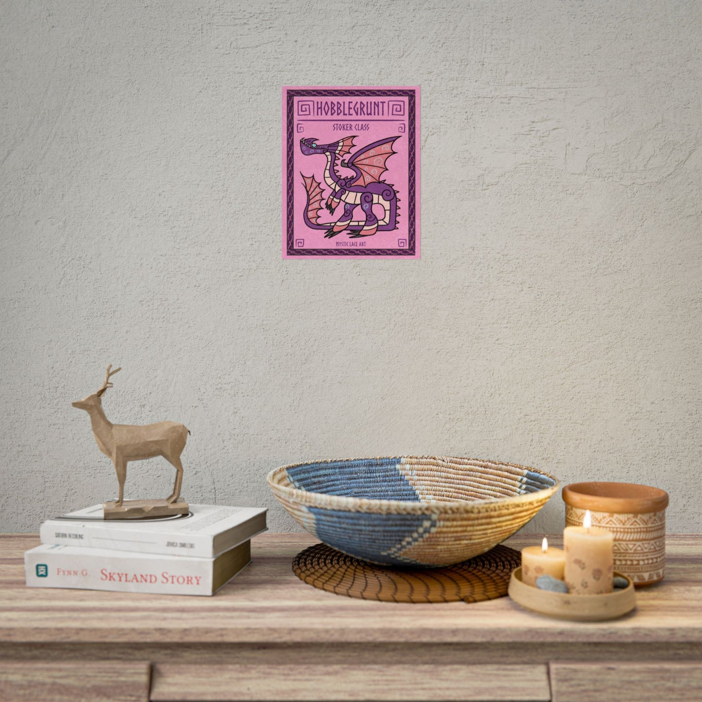 Hobblegrunt Dragon HTTYD Inspired Stylized Poster
