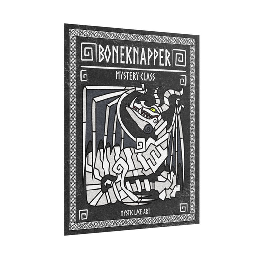 Boneknapper White Dragon HTTYD Inspired Stylized Poster