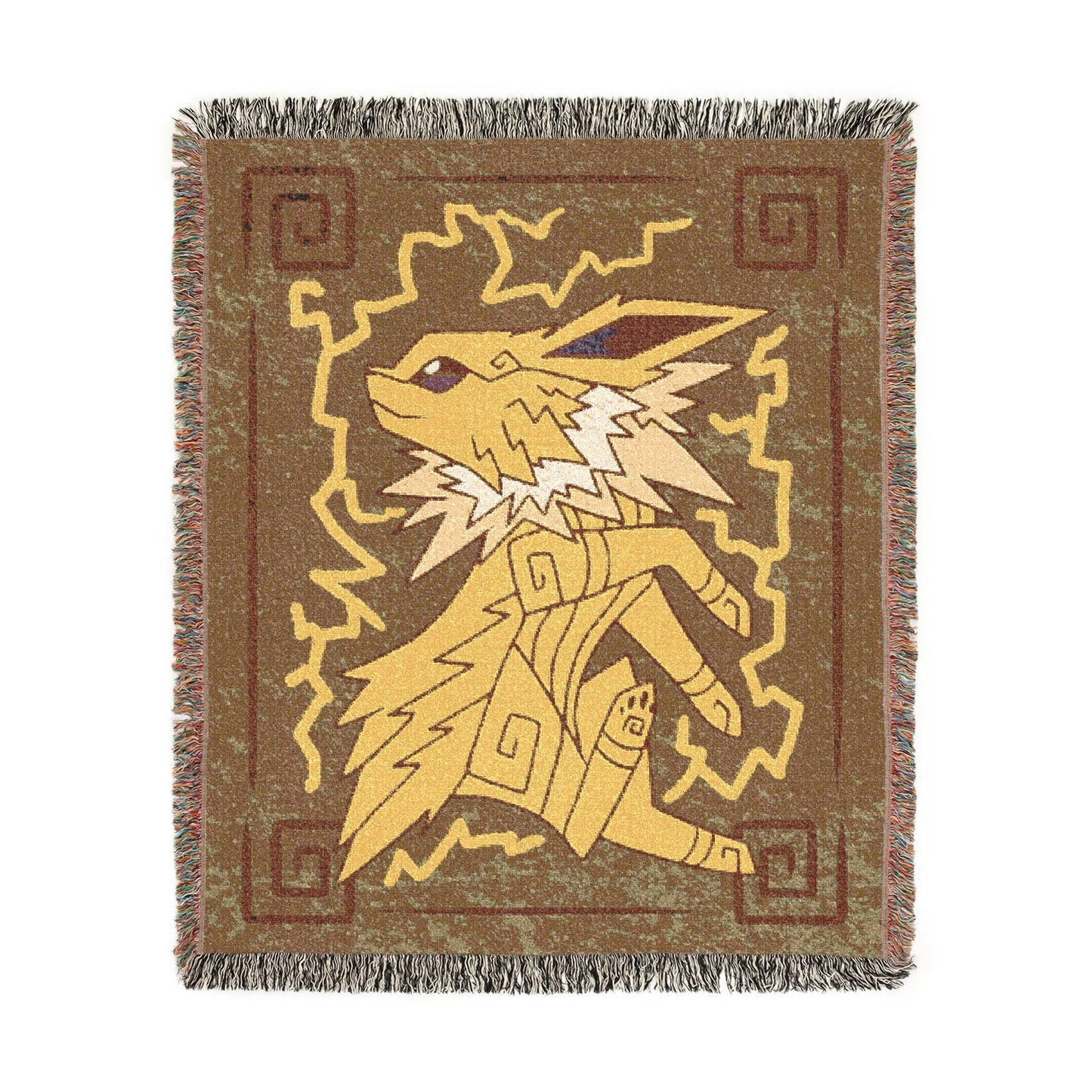 Electric Eeveelution Stylized Monster Inspired Blanket