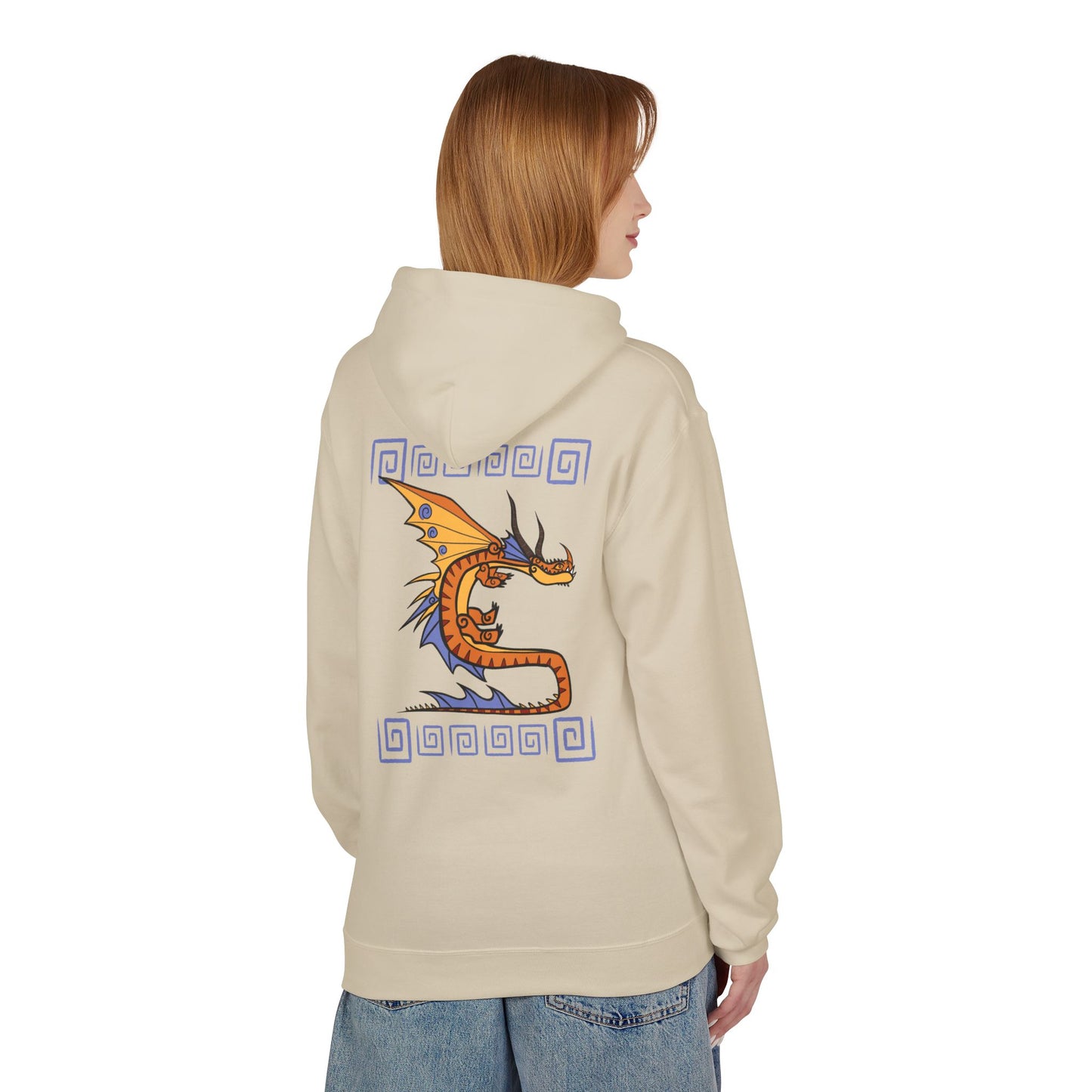 Death Song Purple and Orange Spiral HTTYD Inspired Hoodie Midweight Sweatshirt