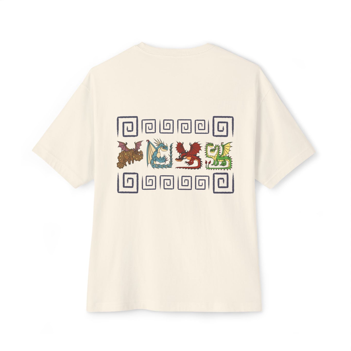 Black Dragon Spiral Toothless Boxy T-Shirt, Hookfang, Stormfly, Meatlug, Barf and Belch