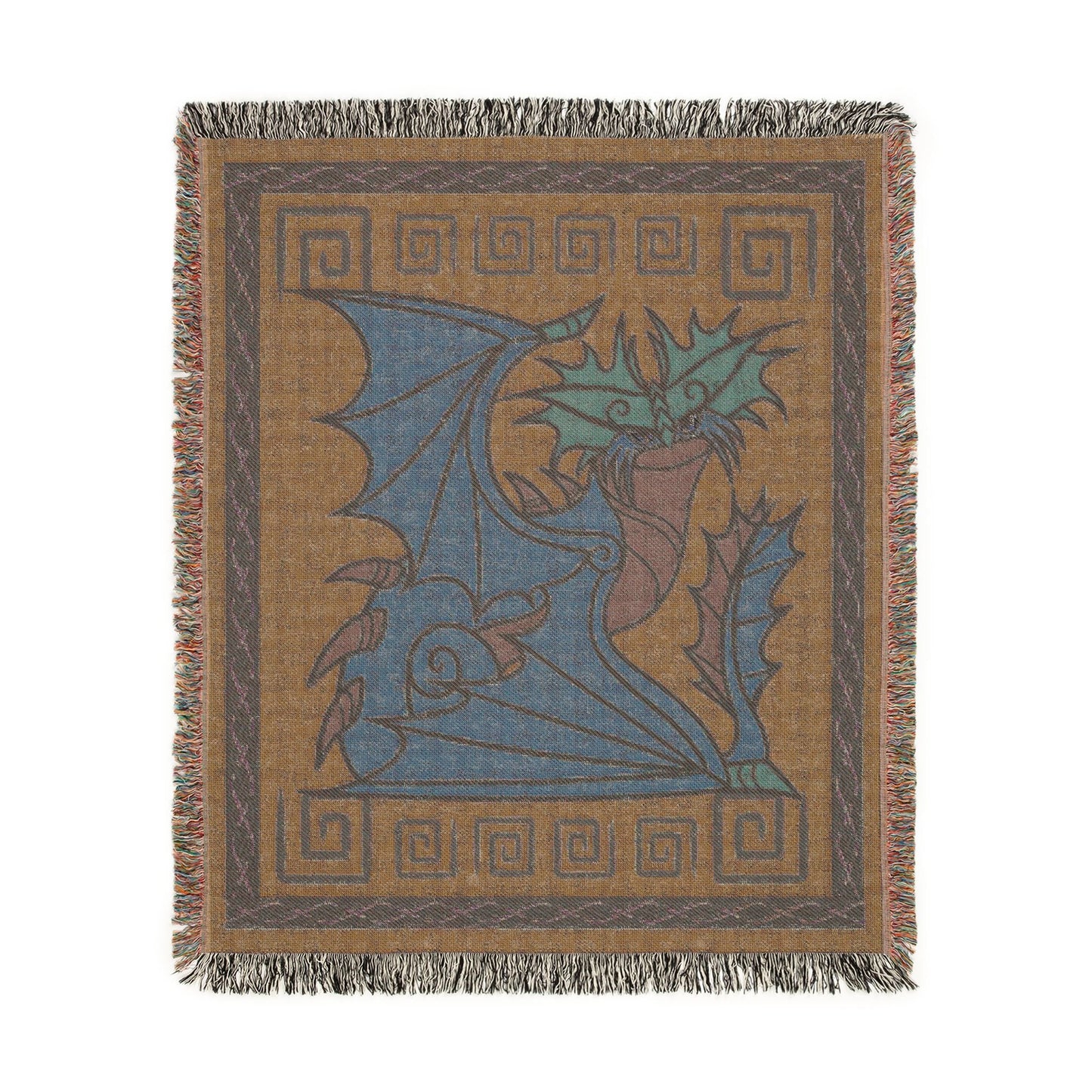 Stormcutter CloudJumper Teal HTTYD Inspired Woven Dragon Blanket 50x60 Inches