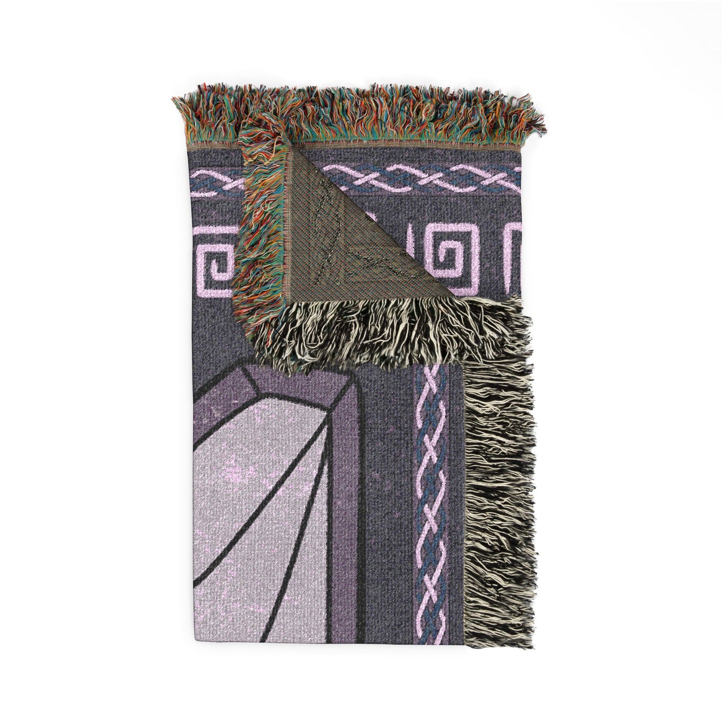 The Skrill Purple Lightning HTTYD Inspired Woven Dragon Blanket 50x60 Inches