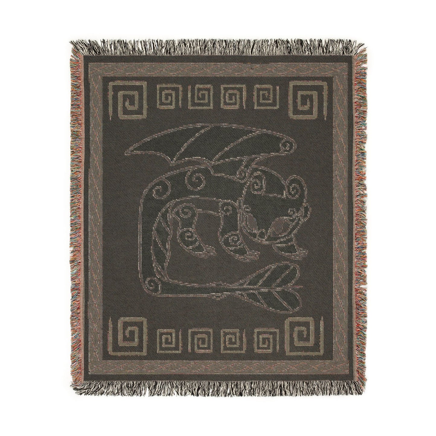HTTYD Inspired White Dragon Stylized Light 50x60 Inch Woven Blanket