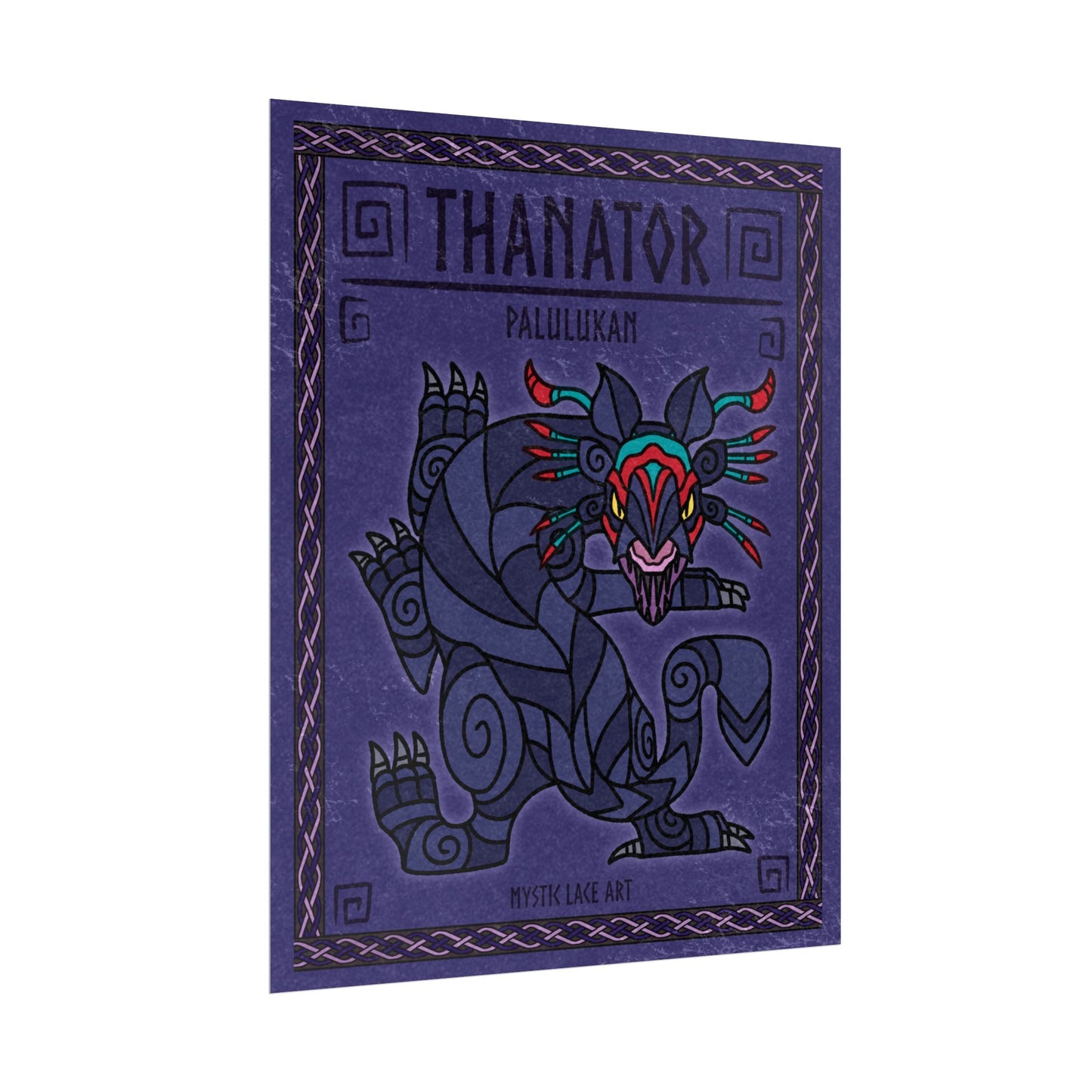 Thanator Palulukan Stylized Avatar Inspired Black Panther Poster