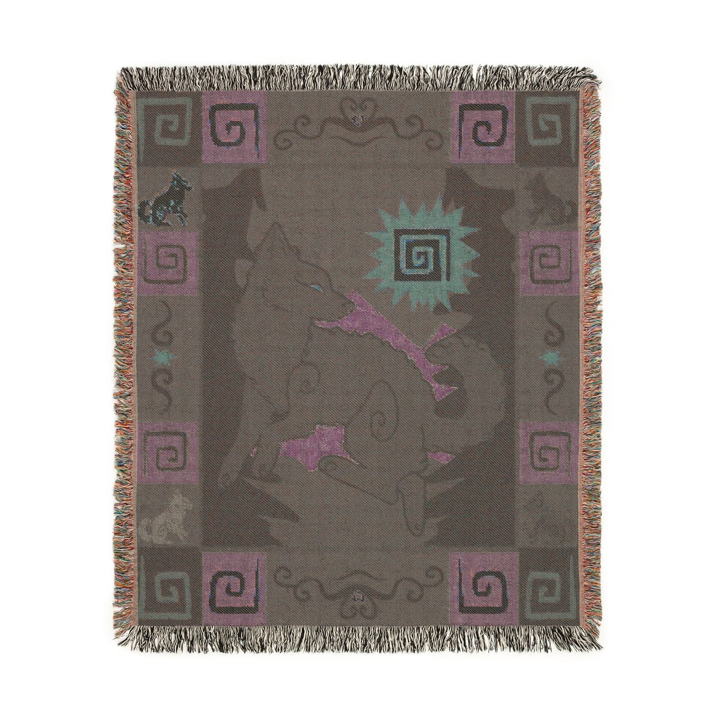 Mudi Dog Brown Red Woven Blanket Tapestry 50x60 Inches