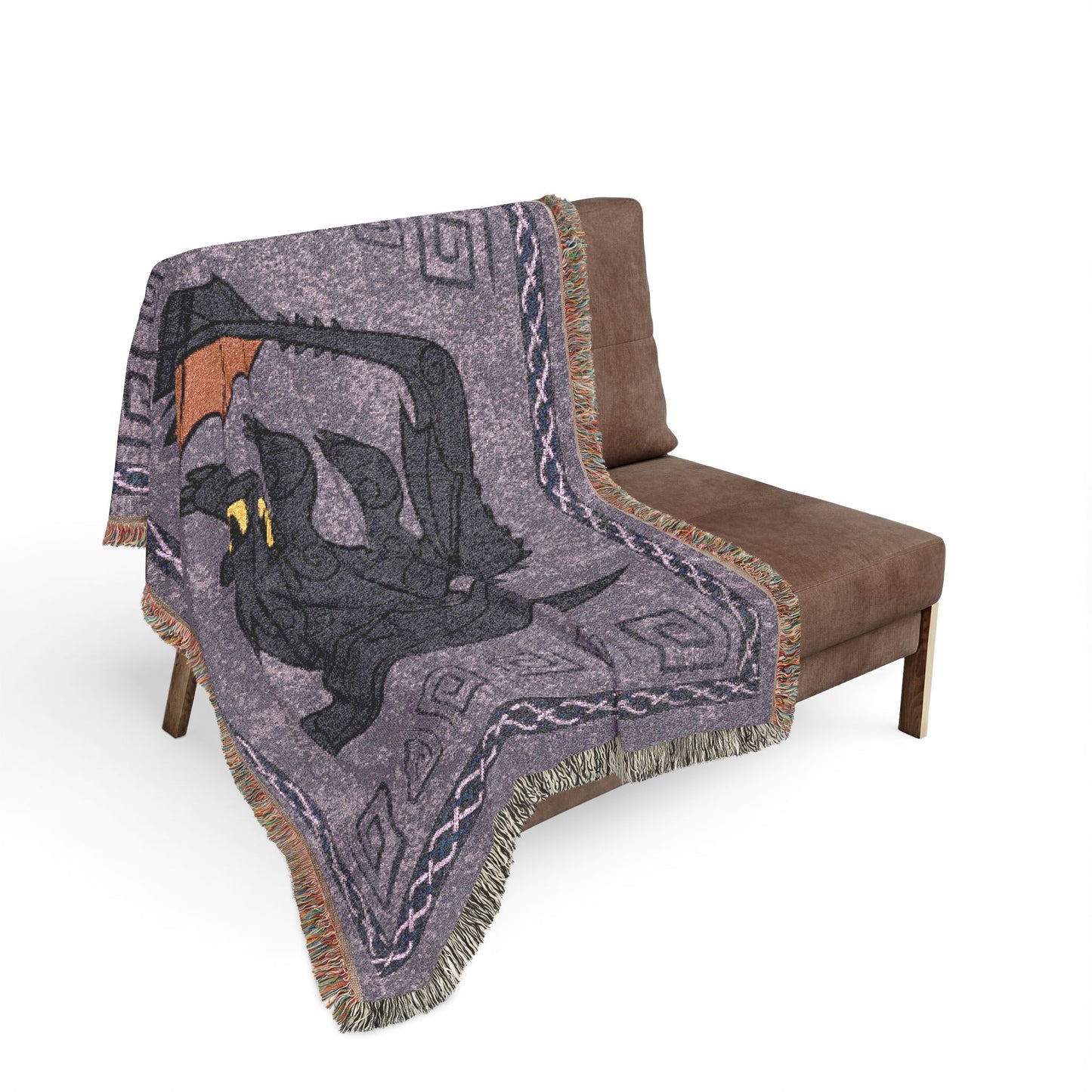 HTTYD Inspired Toothless 50x60 inch Purple Woven Dragon Blanket
