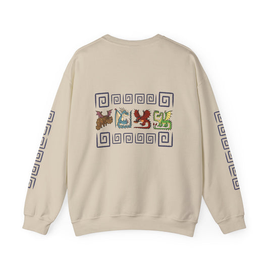 Black Dragon Toothless Crewneck Sweatshirt, Hookfang, Stormfly, Meatlug, Barf and Belch
