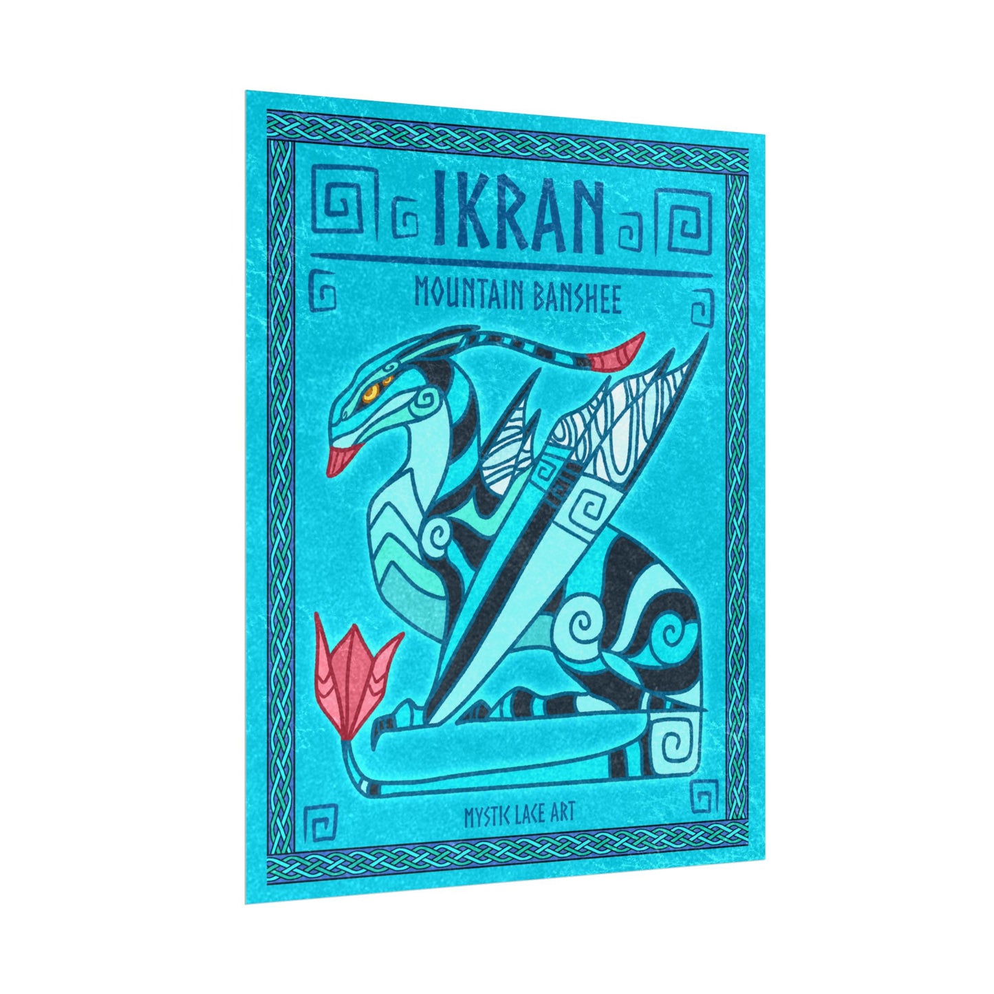 Mountain Forest Banshee Ikran Dragon Avatar Inspired Stylized Poster