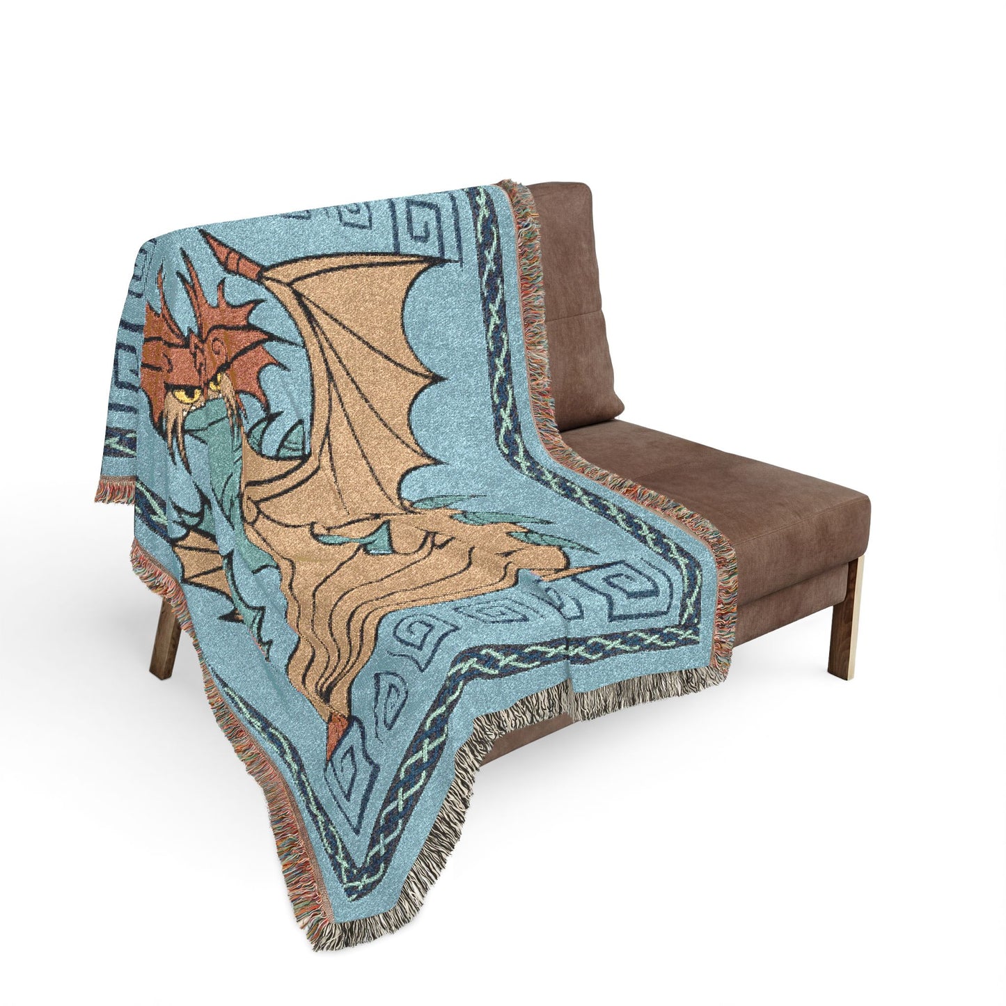 Stormcutter CloudJumper Teal HTTYD Inspired Woven Dragon Blanket 50x60 Inches