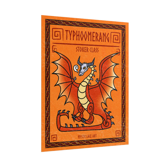 Typhoomerang Torch Inspired HTTYD Orange Dragon Print Poster