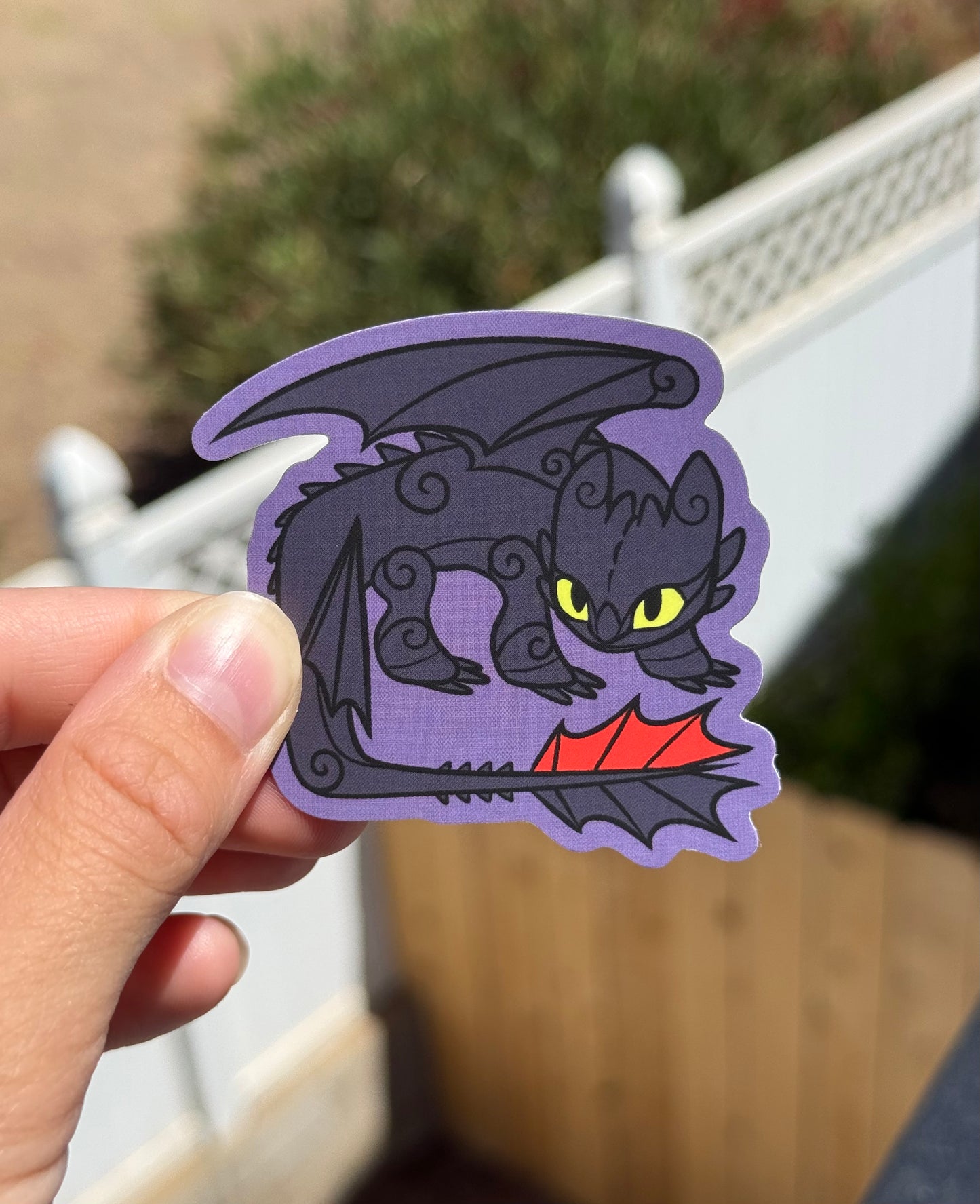 HTTYD Inspired Sticker Set: Toothless, Light Fury, Stormfly, Hookfang, Barf and Belch, Cloudjumper and Meatlug, 7 Stickers