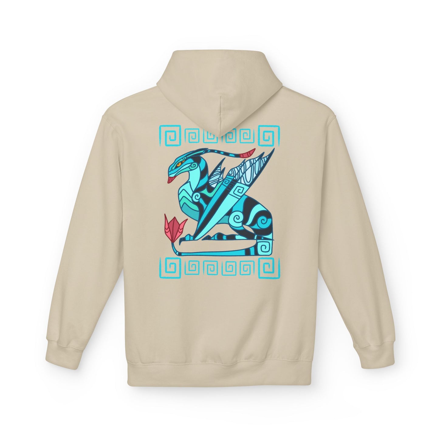 Ikran Mountain Banshee Avatar Spiral Inspired Teal Hoodie Midweight Sweatshirt