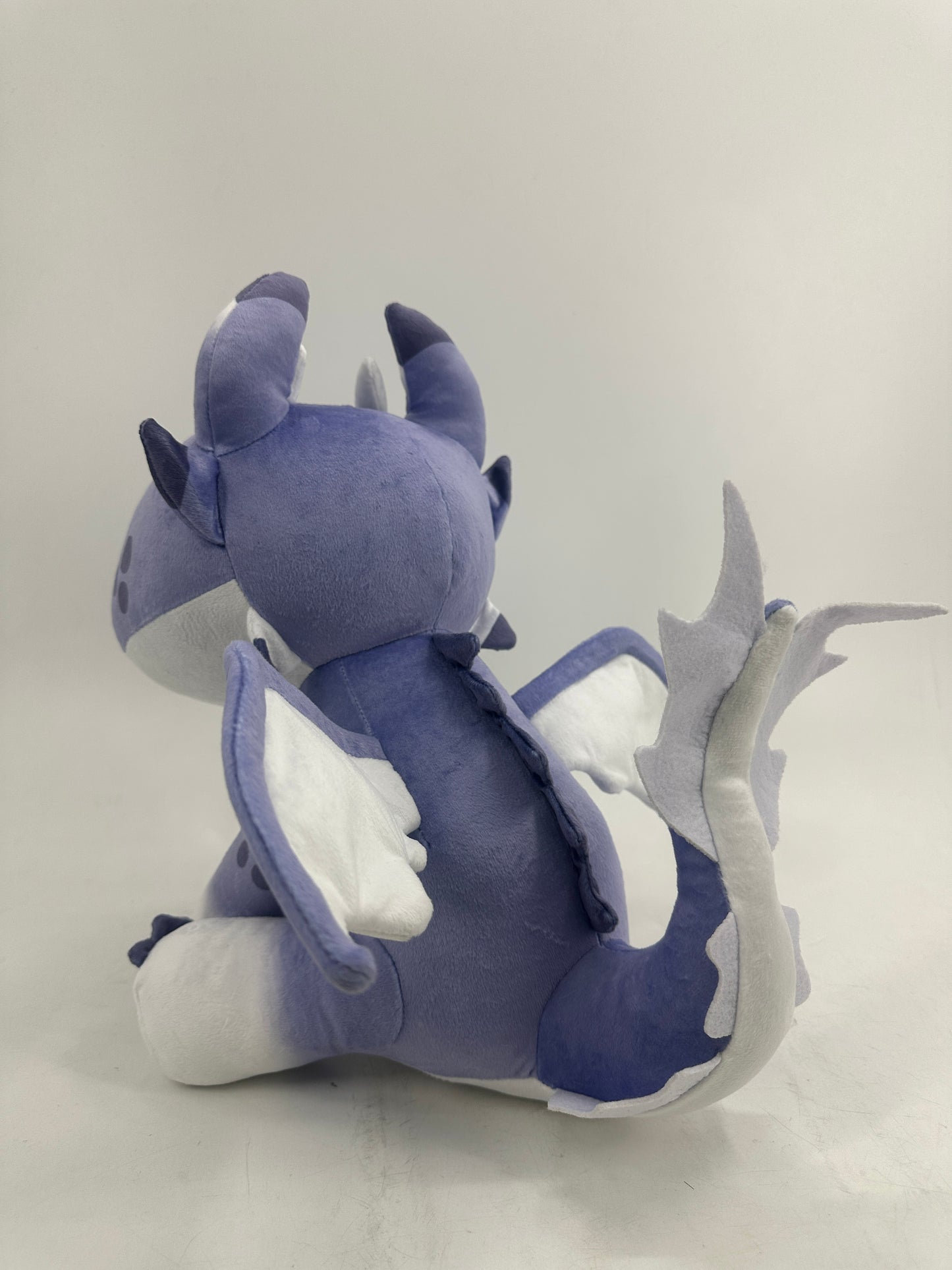 Frostbite the Snow Strike Dragon - 12 Inch Soft Snow Leopard Dragon Huggable Plushie PREORDER
