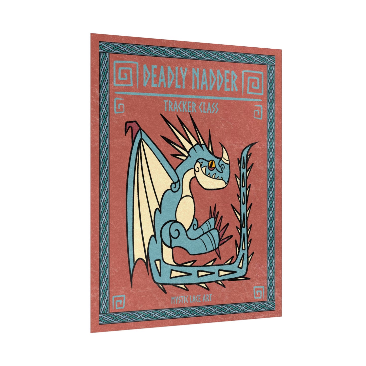 Stormfly Deadly Nadder Dragon HTTYD Inspired Stylized Poster