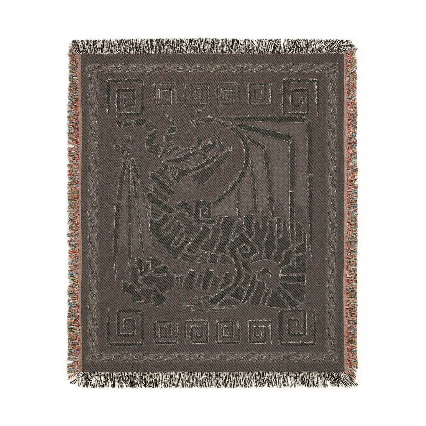 Boneknapper Skeleton HTTYD Inspired Woven Dragon Blanket 50x60 Inches
