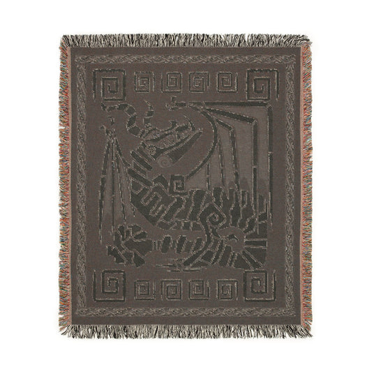 Boneknapper Skeleton HTTYD Inspired Woven Dragon Blanket 50x60 Inches