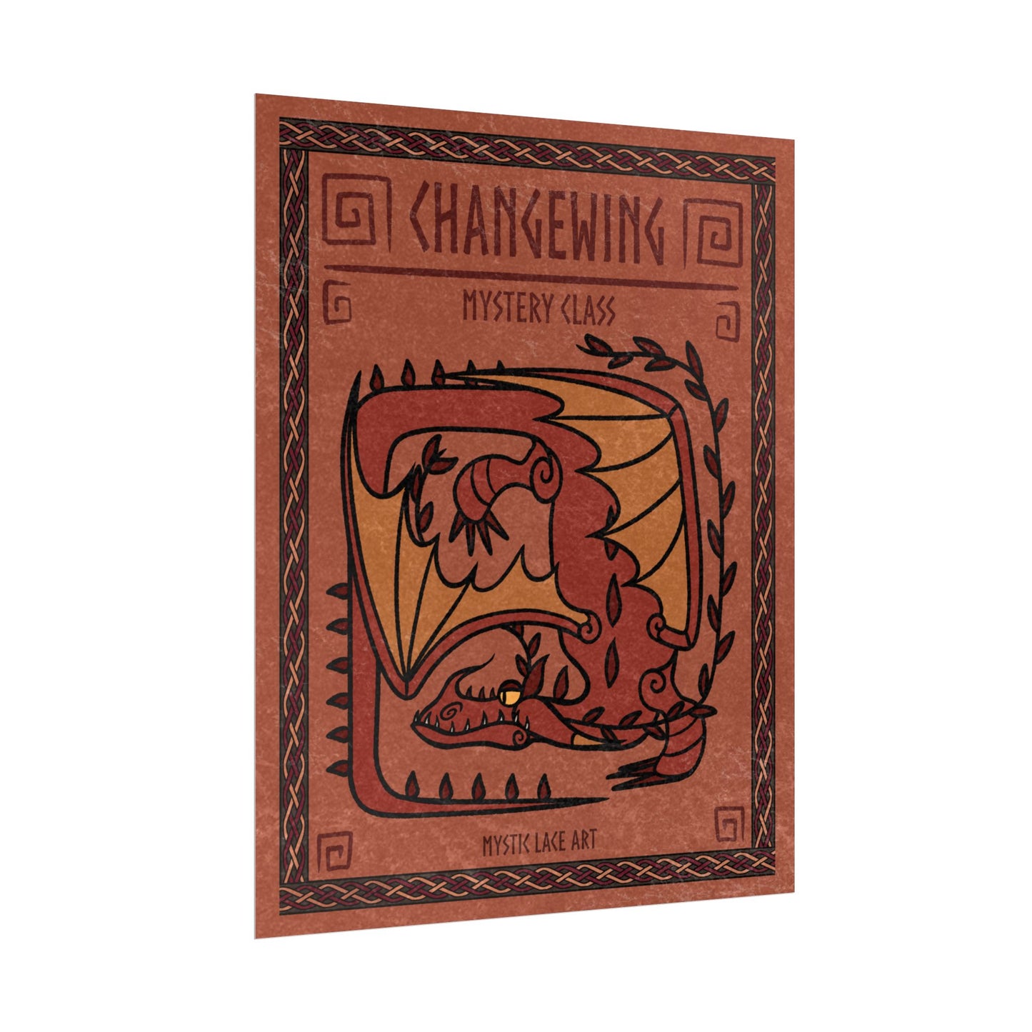 Changewing Dragon HTTYD Inspired Stylized Poster