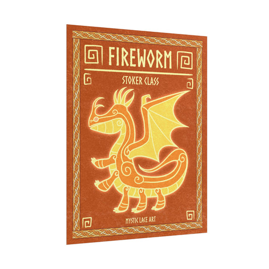 Fireworm Queen Dragon HTTYD Inspired Stylized Poster