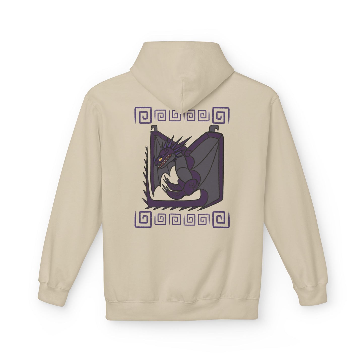 The Skrill Purple Spiral HTTYD Inspired Hoodie Midweight Sweatshirt