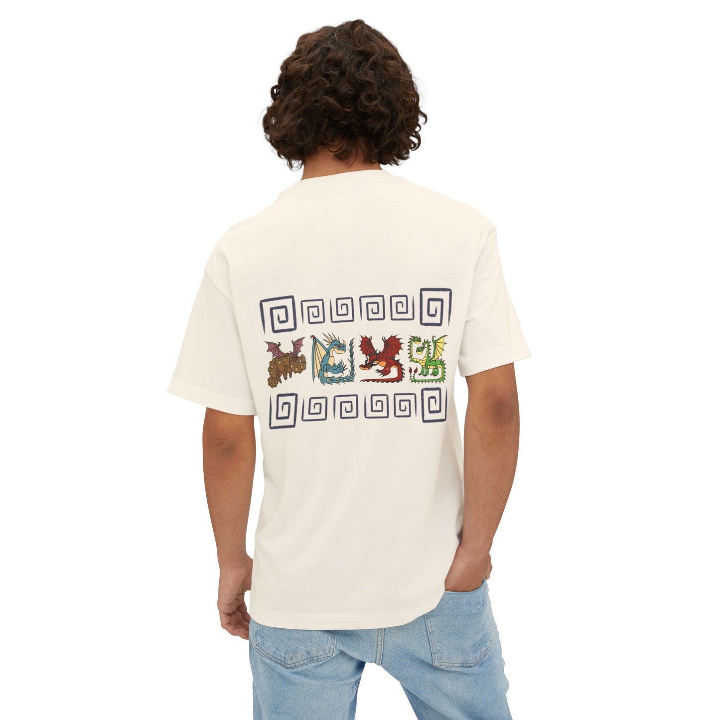 Black Dragon Spiral Toothless Boxy T-Shirt, Hookfang, Stormfly, Meatlug, Barf and Belch