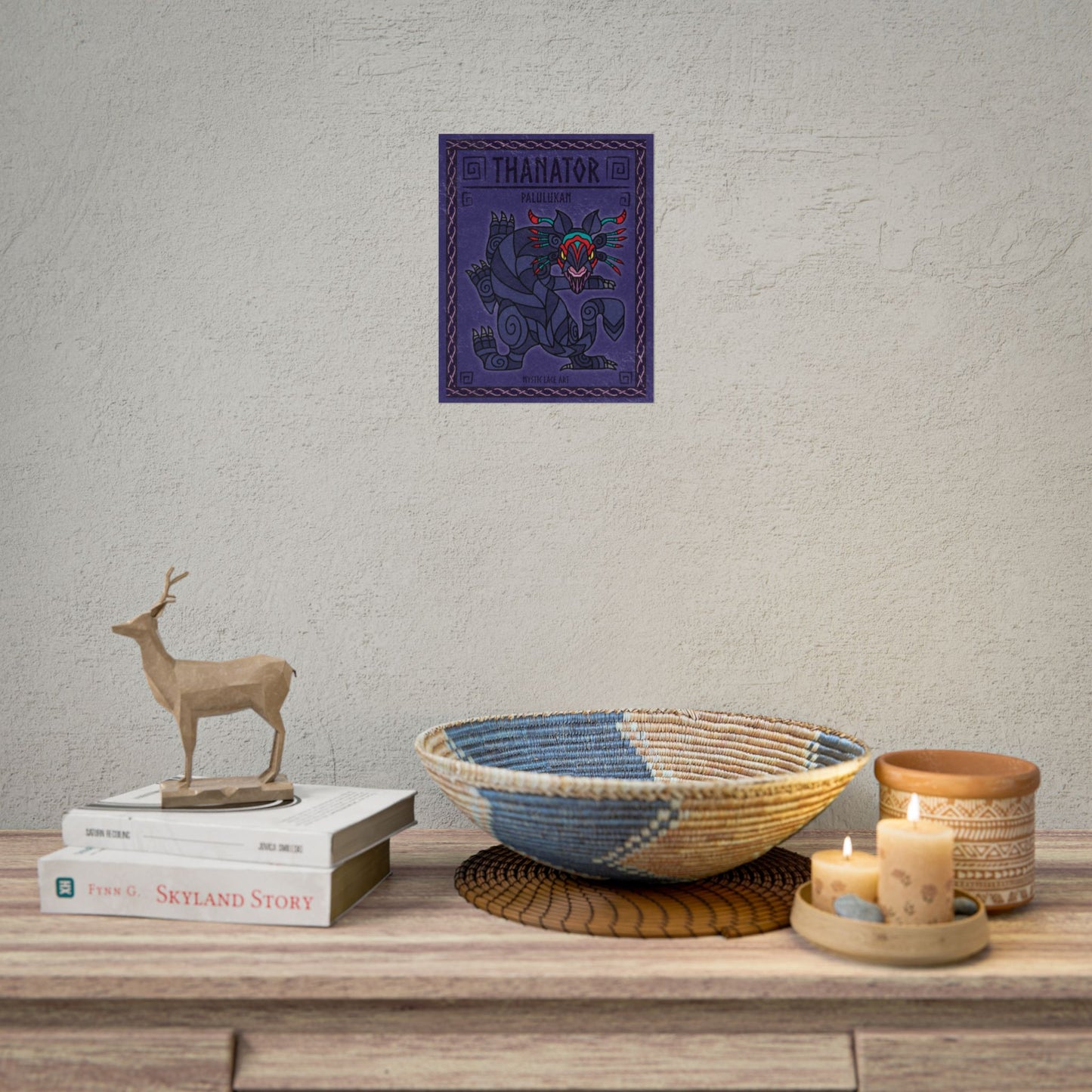 Thanator Palulukan Stylized Avatar Inspired Black Panther Poster