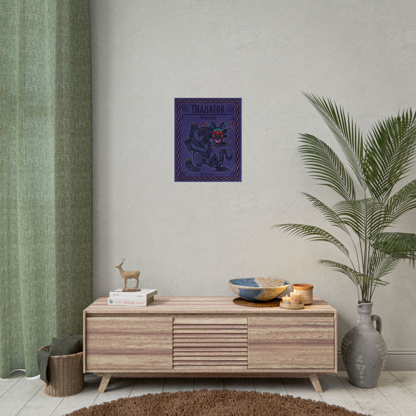 Thanator Palulukan Stylized Avatar Inspired Black Panther Poster