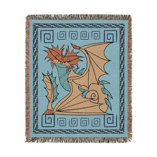 Stormcutter CloudJumper Teal HTTYD Inspired Woven Dragon Blanket 50x60 Inches