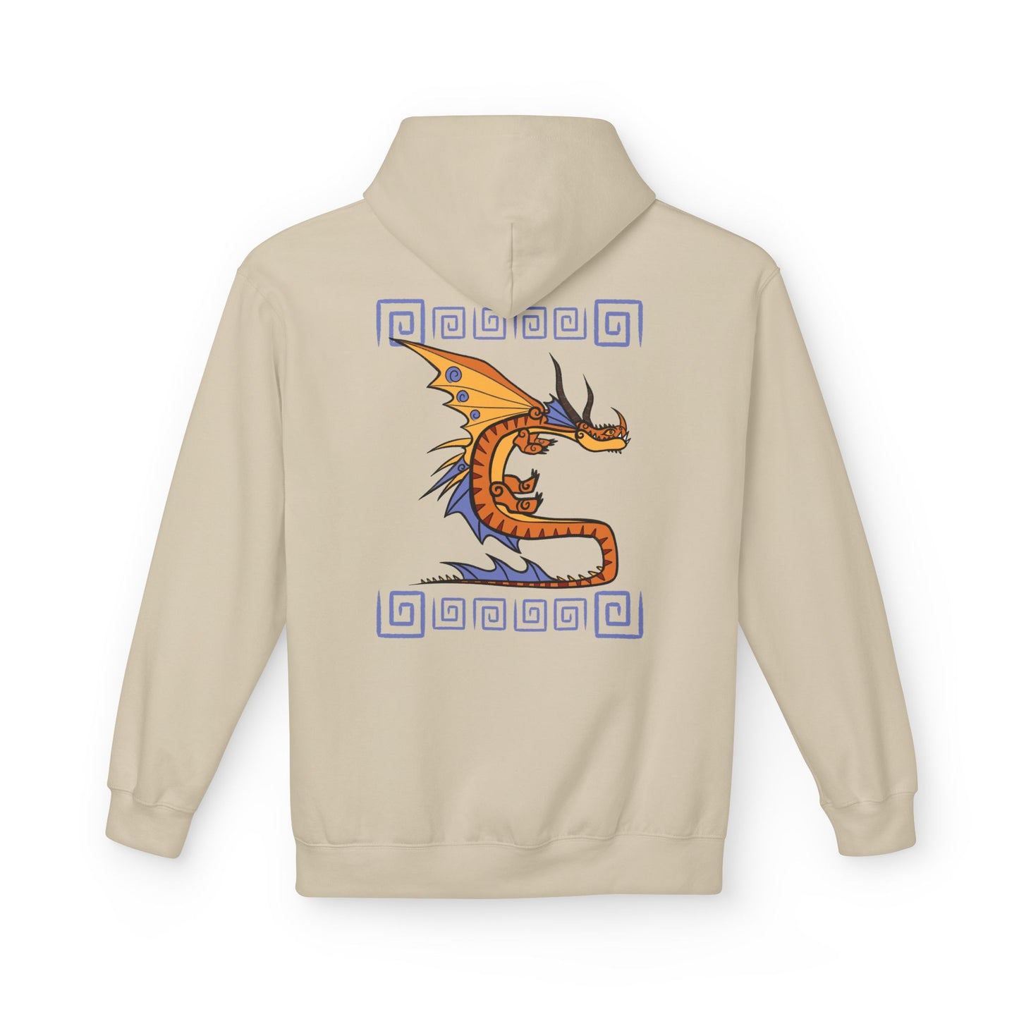 Death Song Purple and Orange Spiral HTTYD Inspired Hoodie Midweight Sweatshirt