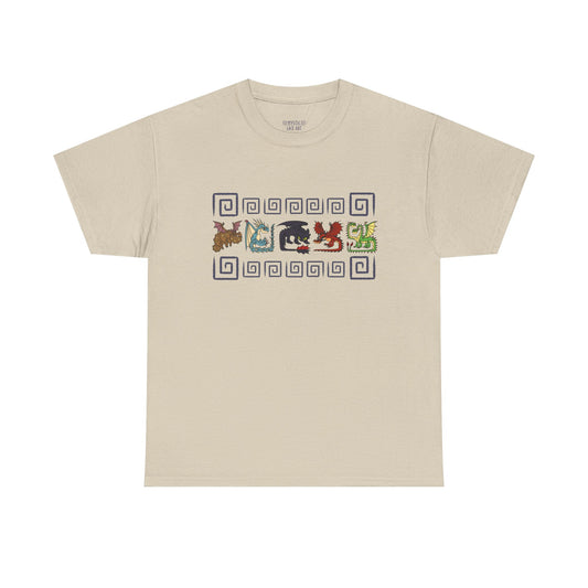 HTTYD Toothless, Stormfly, Hookfang, Meatlug, and Barf and Belch Spiral Heavy 100% Cotton T-Shirt