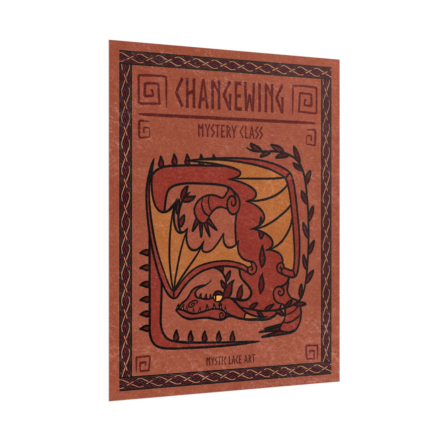 Changewing Dragon HTTYD Inspired Stylized Poster
