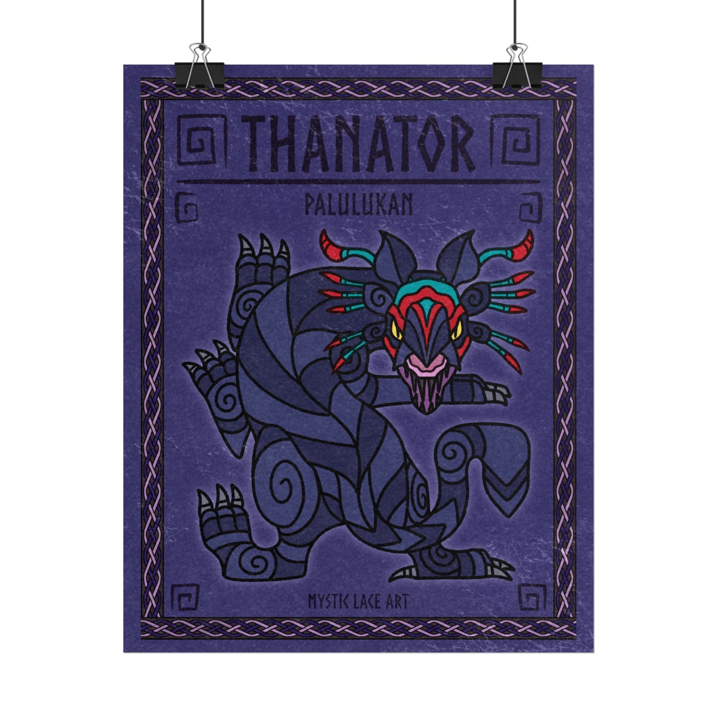 Thanator Palulukan Stylized Avatar Inspired Black Panther Poster