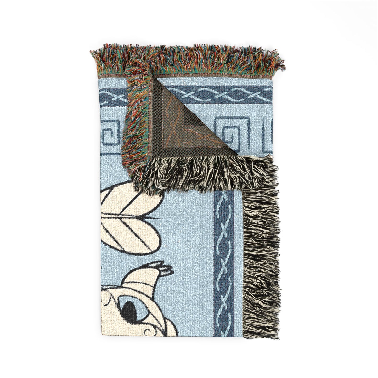 HTTYD Inspired White Dragon Stylized Light 50x60 Inch Woven Blanket