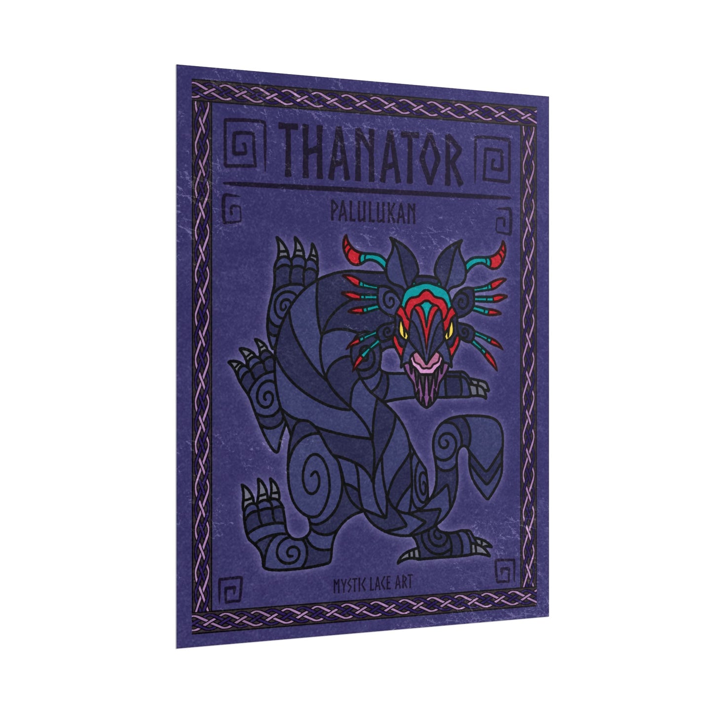 Thanator Palulukan Stylized Avatar Inspired Black Panther Poster