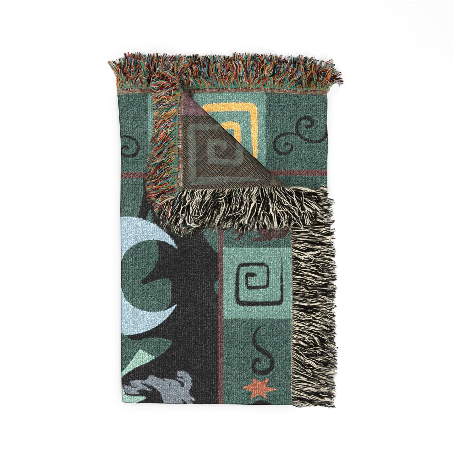 Mudi Dog Blue Merle Woven Blanket 50x60 Inches