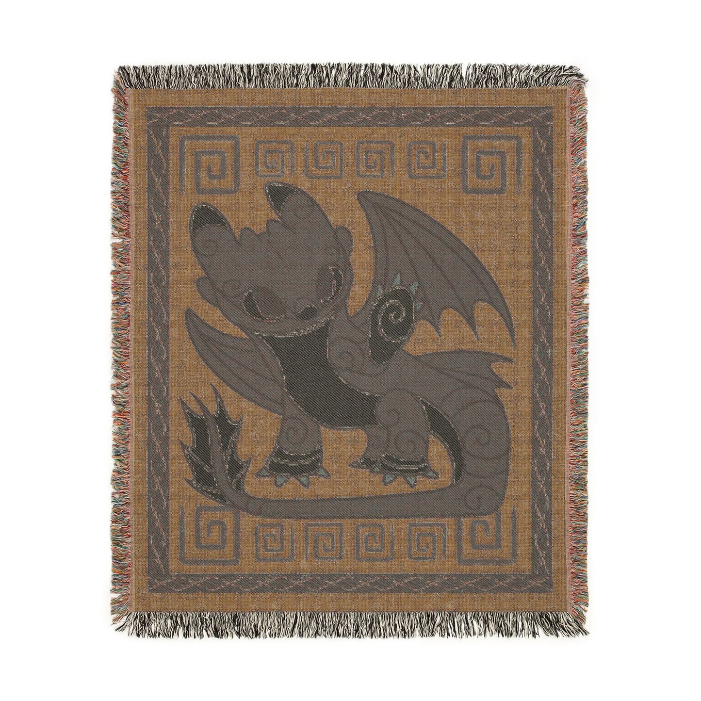 Dart HTTYD Inspired NightLight Dragon Stylized Blue 50x60 Inch Woven Blanket