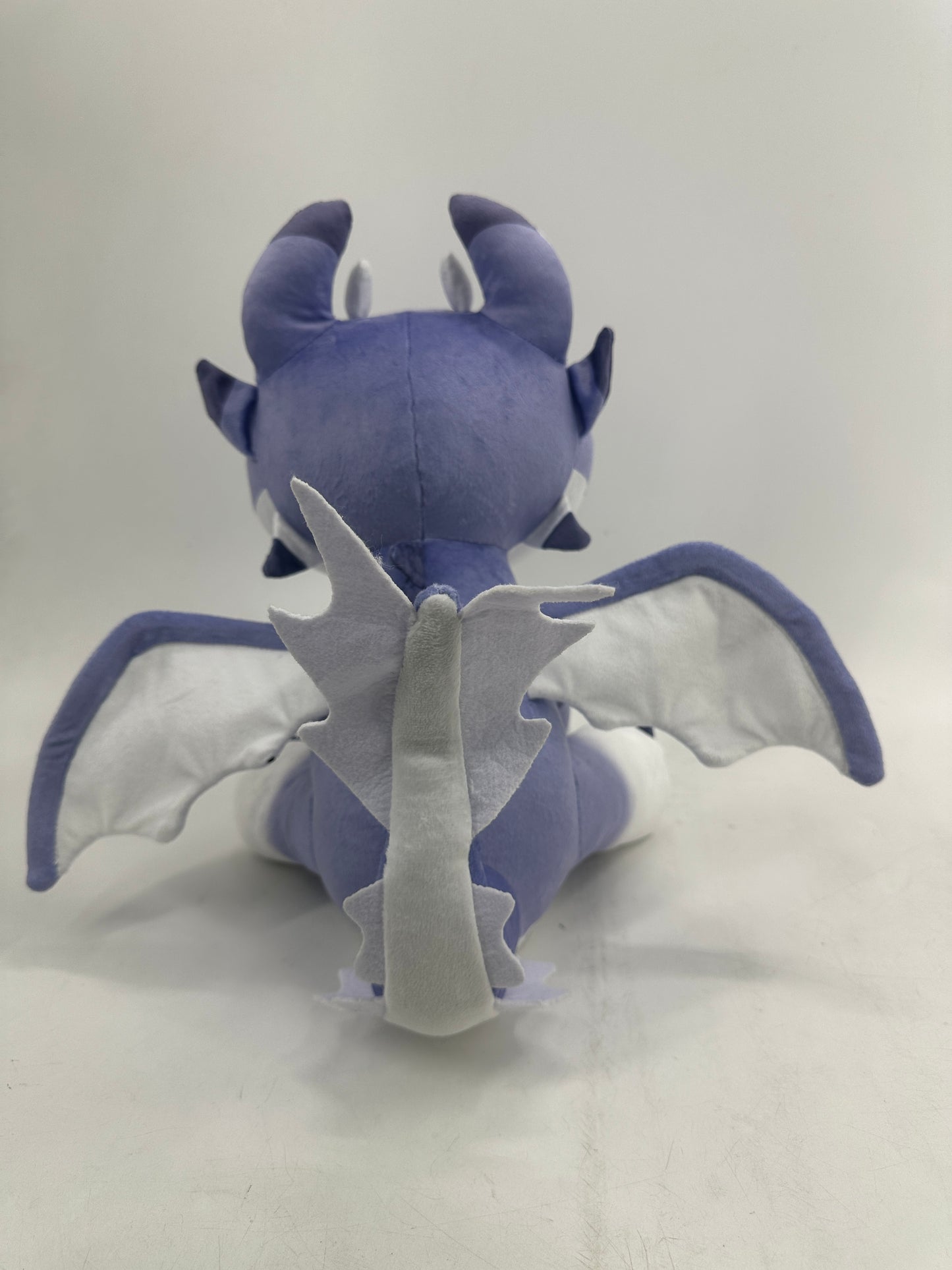 Frostbite the Snow Strike Dragon - 12 Inch Soft Snow Leopard Dragon Huggable Plushie PREORDER