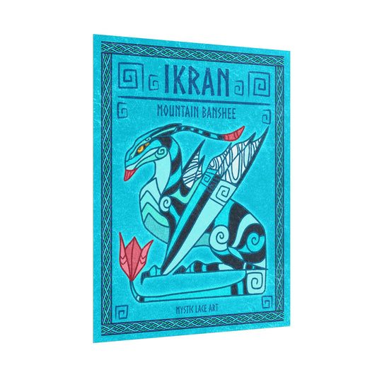 Mountain Forest Banshee Ikran Dragon Avatar Inspired Stylized Poster