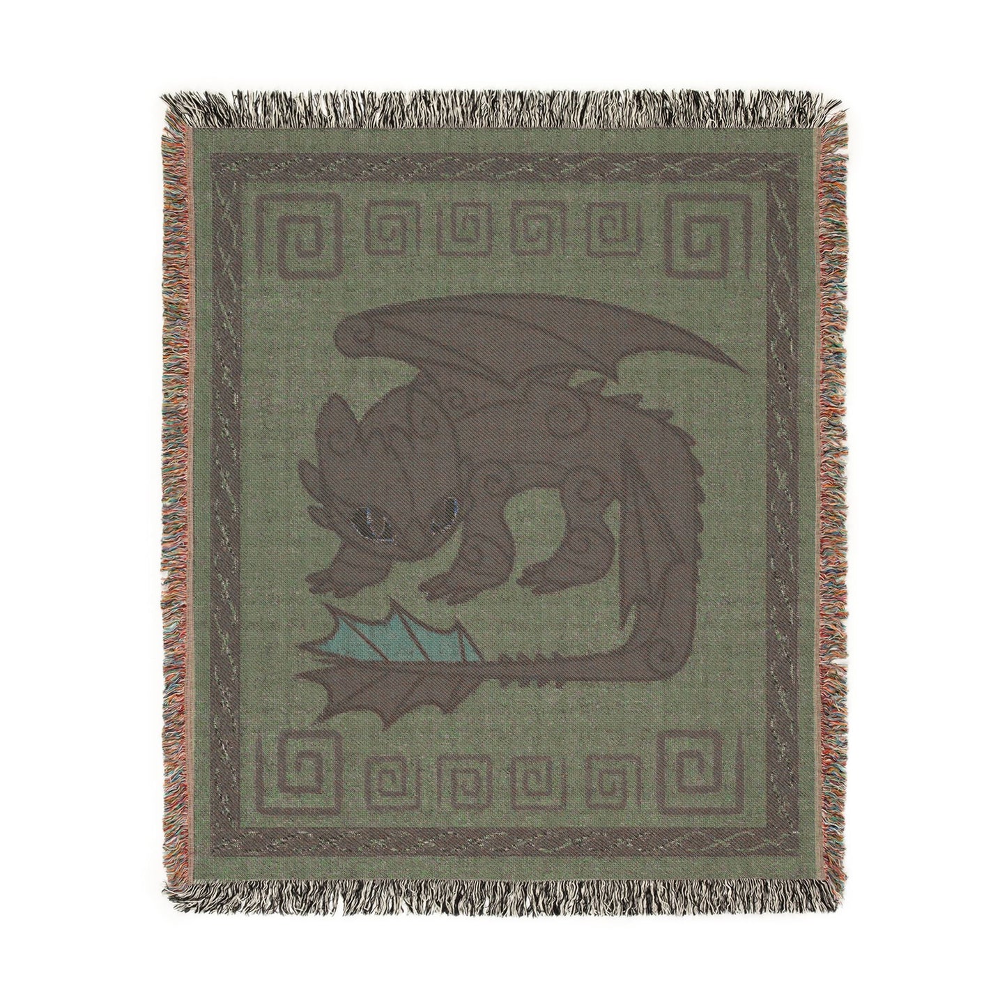 HTTYD Inspired Toothless 50x60 inch Purple Woven Dragon Blanket