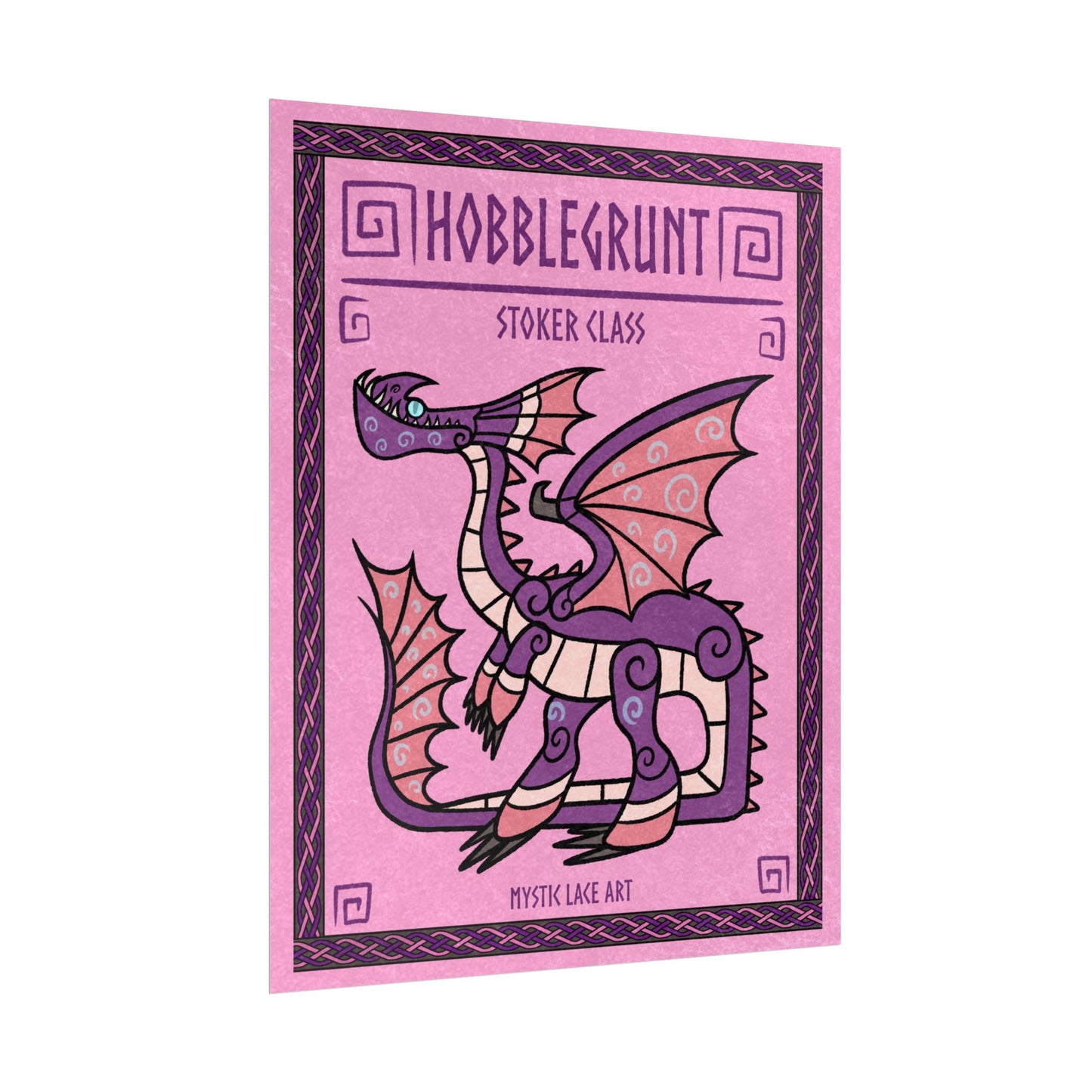Hobblegrunt Dragon HTTYD Inspired Stylized Poster