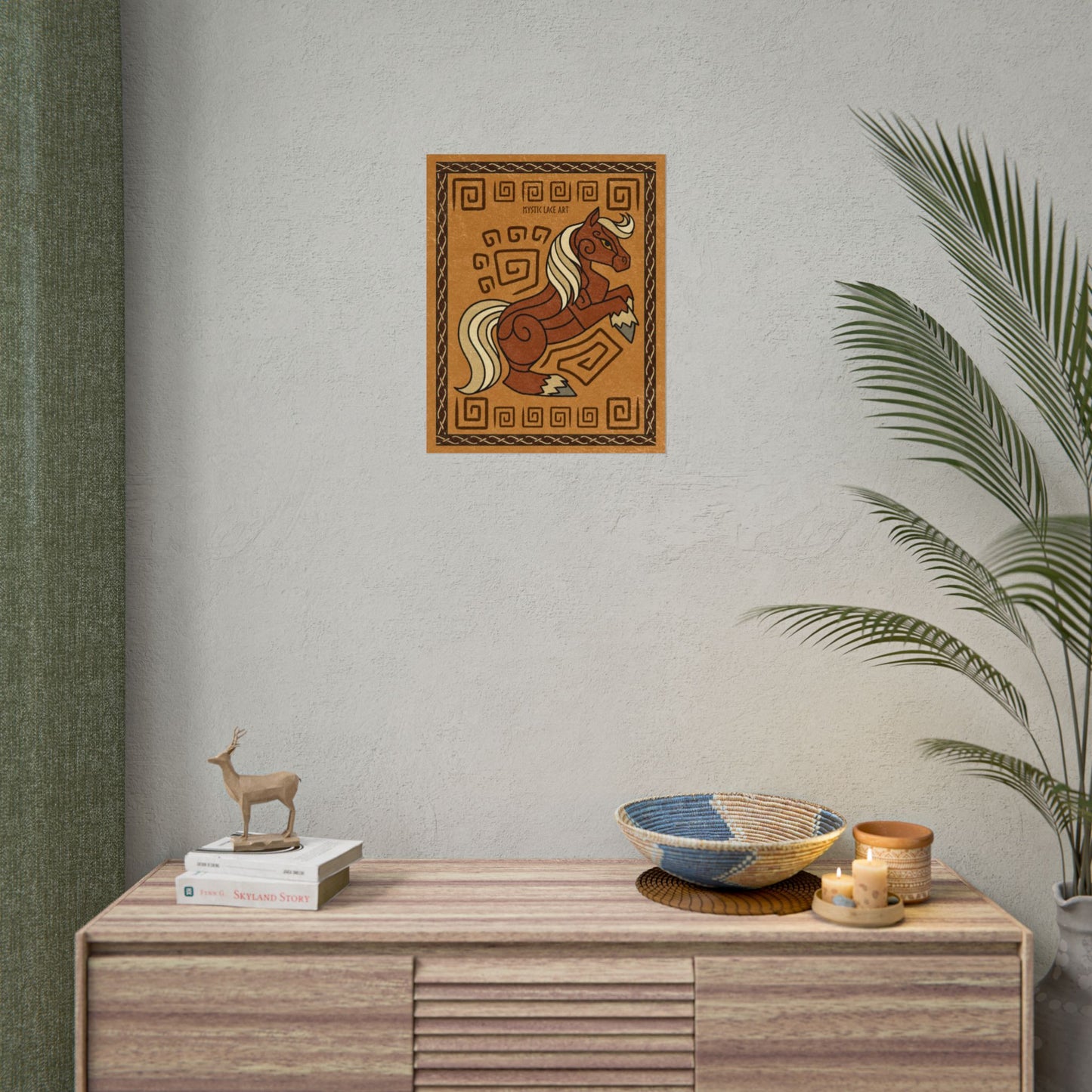 Epona Horse Twilight Inspired Stylized Yellow Print Poster