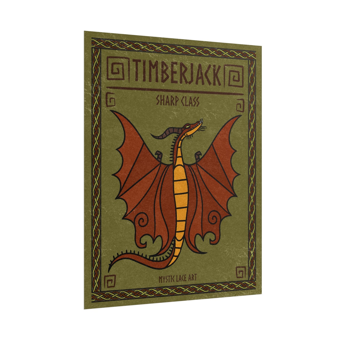 Timberjack Dragon HTTYD Inspired Stylized Poster