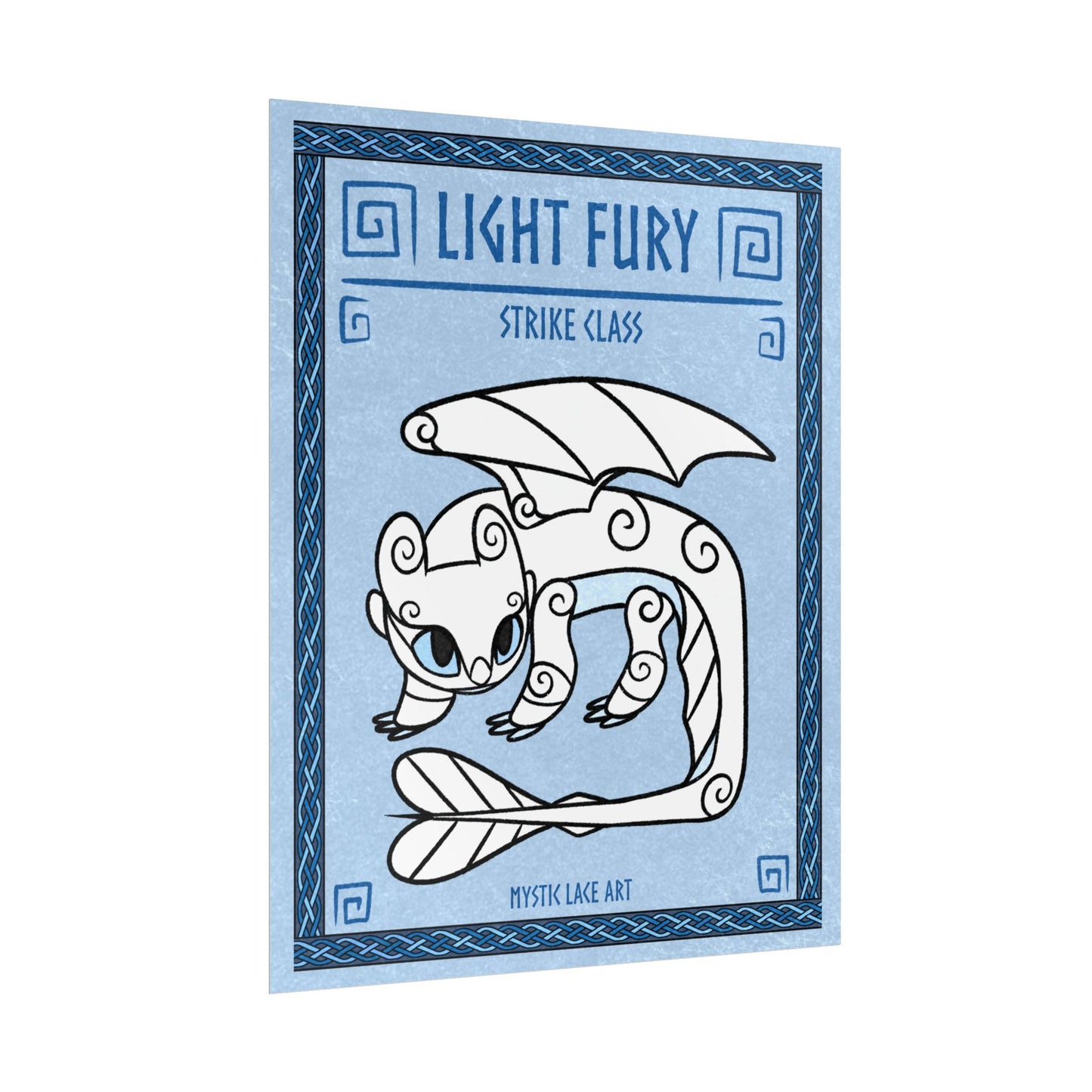 Light Dragon HTTYD Inspired Stylized Poster