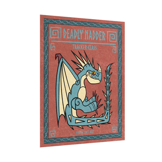 Stormfly Deadly Nadder Dragon HTTYD Inspired Stylized Poster
